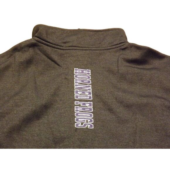 NCAA Colosseum Fleece Men Sz L Full Zip TCU Horned Frogs Long Sleeve Pockets - Picture 9 of 9